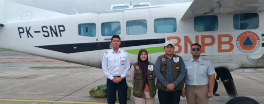 TMC: Pesawat PK-SNP yang diterbangkan untuk melakukan modifikasi cuaca pada Kamis (15/1).
