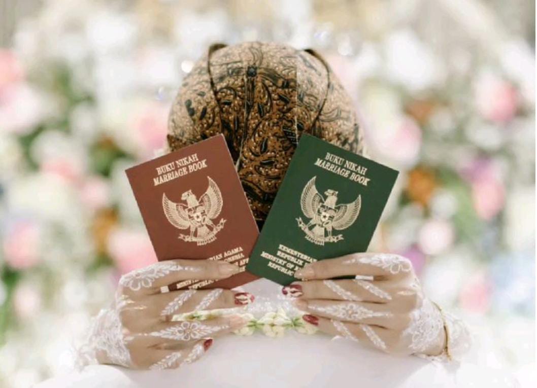 Angka pernikahan di Indonesia turun. (Pinterest)