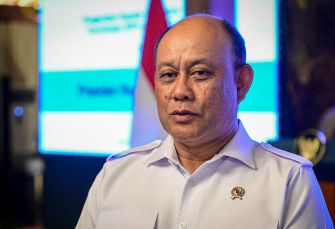 Kepala Badan Gizi Nasional (BGN) Dadan Hindayana sedang menyampaikan laporan capaian Program Makan Bergizi Gratis (MBG) (Foto: tangkapan layar TVRI)