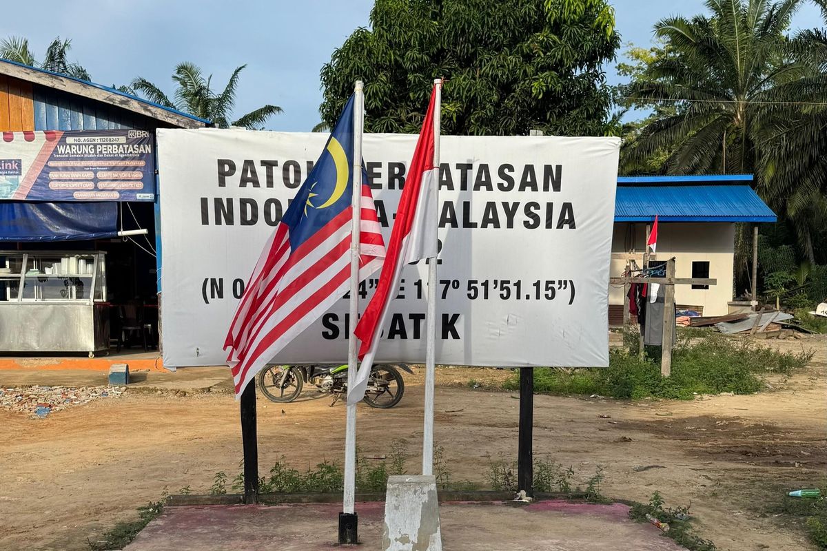 Batas Indonesia-Malaysia di Sebatik Bergeser