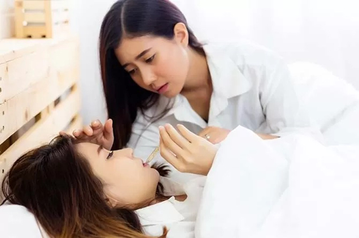 Ilustrasi orang sakit.