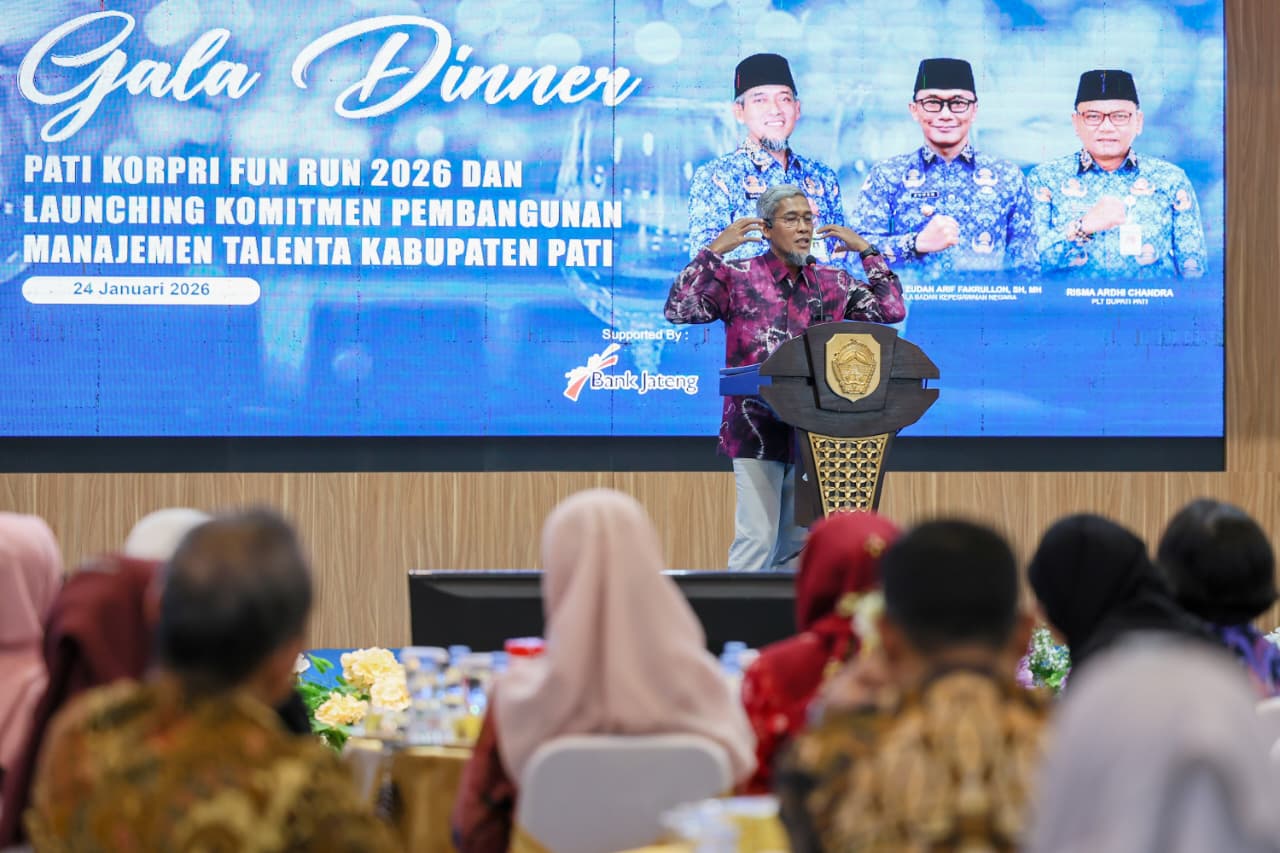 BERI ARAHAN: Sekretaris Daerah Provinsi Jawa Tengah, Sumarno, menyampaikan bahwa penguatan manajemen talenta sangat diperlukan agar roda birokrasi tetap berjalan.