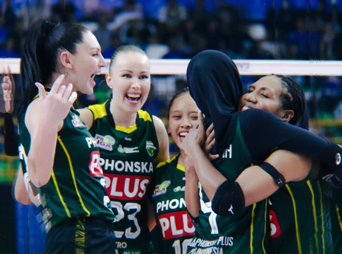 Gresik Phonska Plus kalahkan Bandung bjb Tandamata pada putaran pertama Proliga 2026.