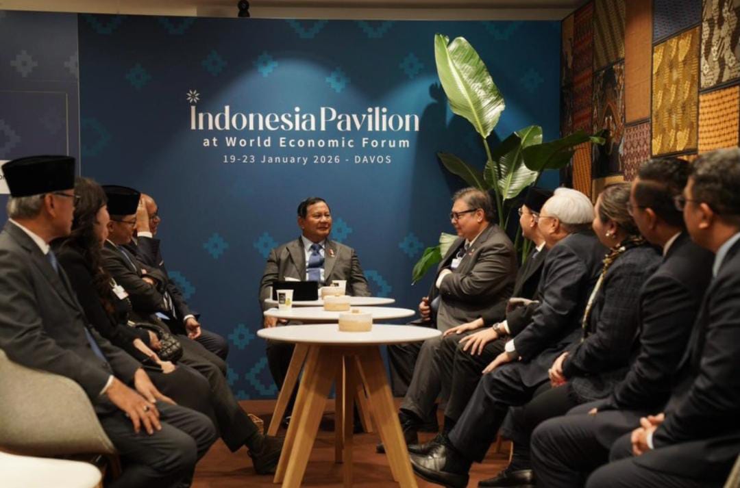 Presiden Prabowo usai menyampaikan pidato di hadapan peserta WEF. (Foto: tangkapan layar instagram)