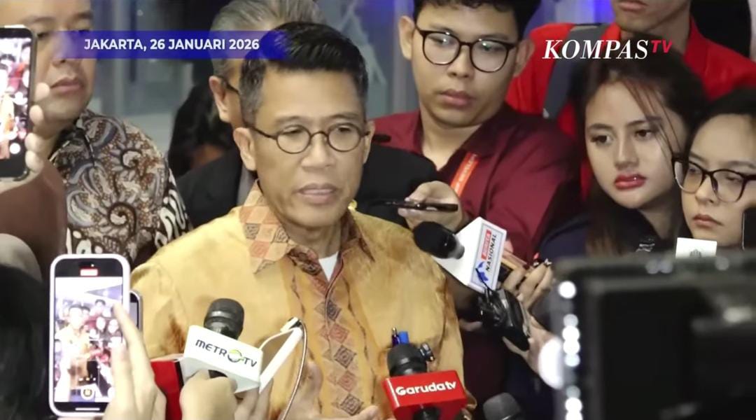 Thomas Djiwandono resmi menjadi Deputi Gubernur Bank Indonesia (BI).(Foto: KOMPAS TV)