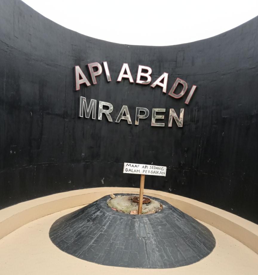 MATI: Kondisi api abadi Mrapen di Desa Manggarmas Kecamatan Godong, Grobogan.