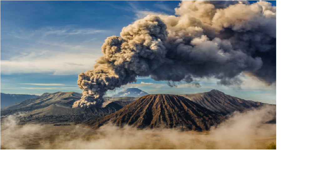 ilustrasi gunung api (foto:priyono)
