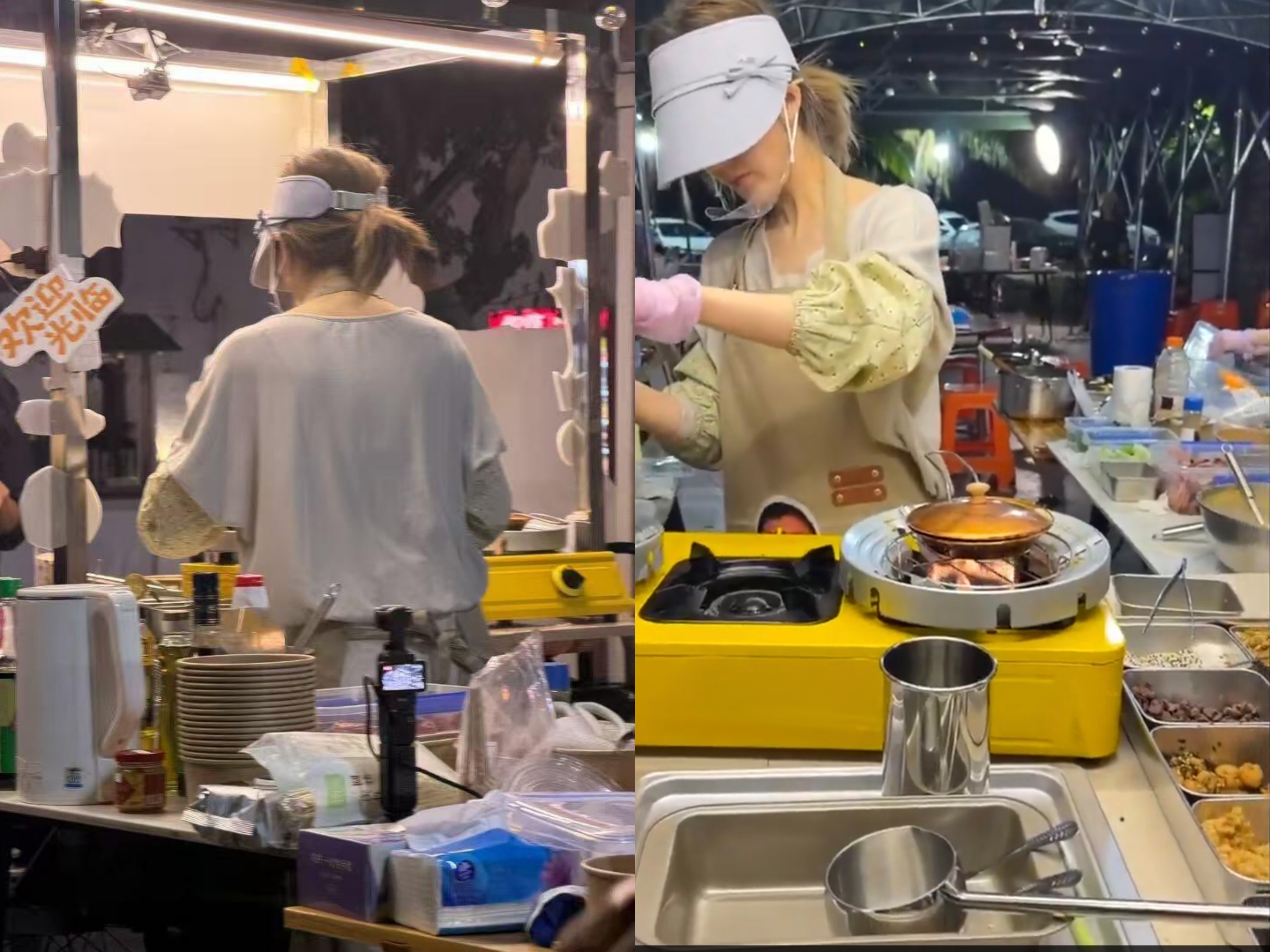 Zhao Lusi Tertangkap Jualan Egg Tart di Pinggir Jalan