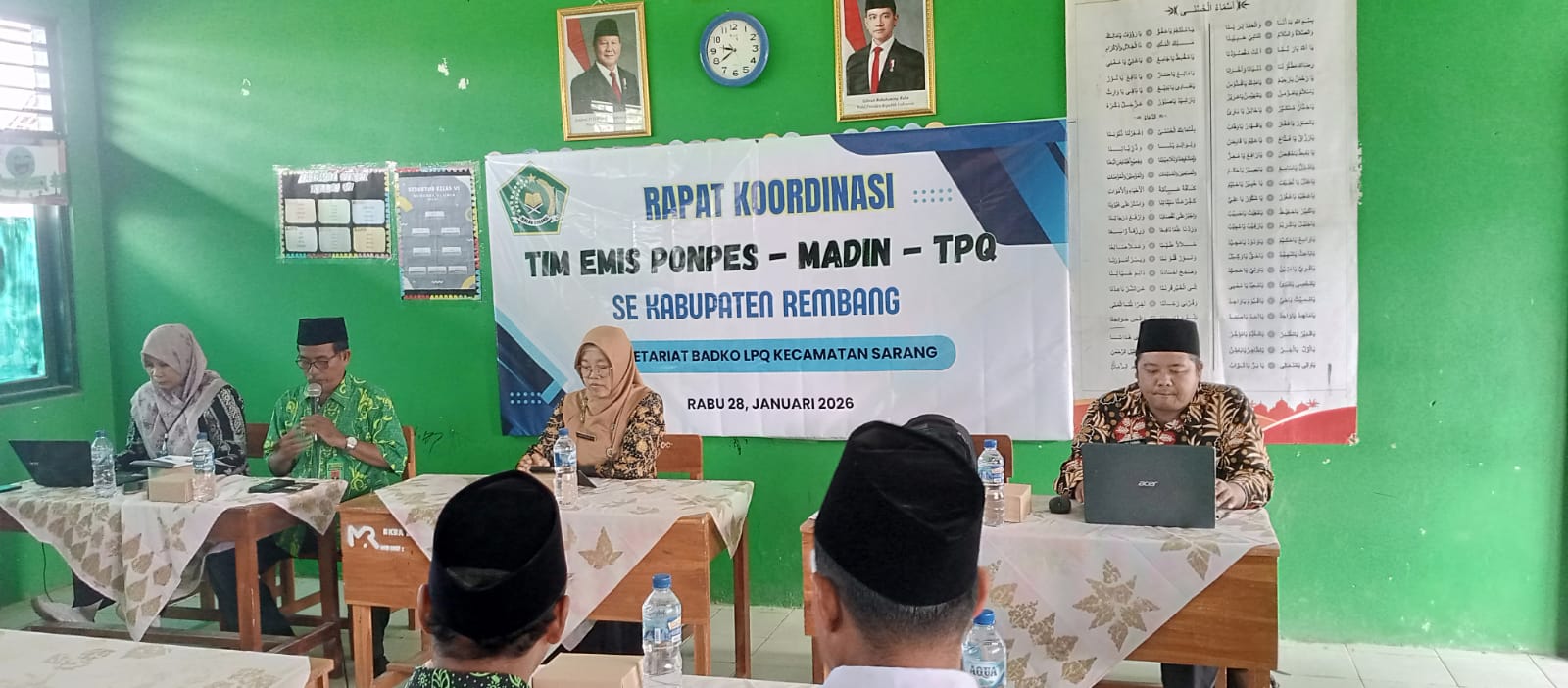 RAKOR: Rakor EMIS Ponpes-Madin-TPQ se-Kabupaten Rembang beberapa waktu lalu.