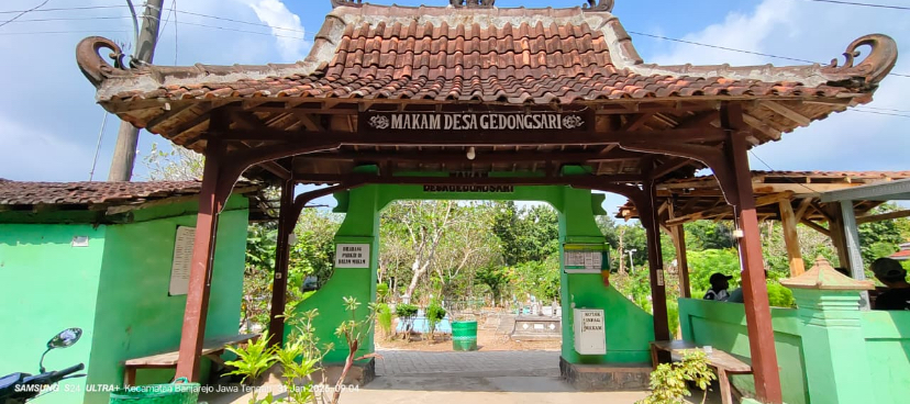 KONDISI: Makam Desa Gedongsari tampak bersih, dan dilengkapi fasilitas Wifi gratis untuk fasilitas umum yang bisa dinikmati masyarakat.