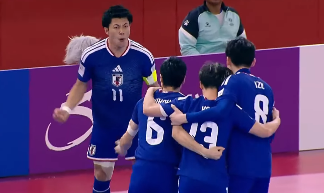 Shimizu saat mencetak gol ke gawang Afghanistan