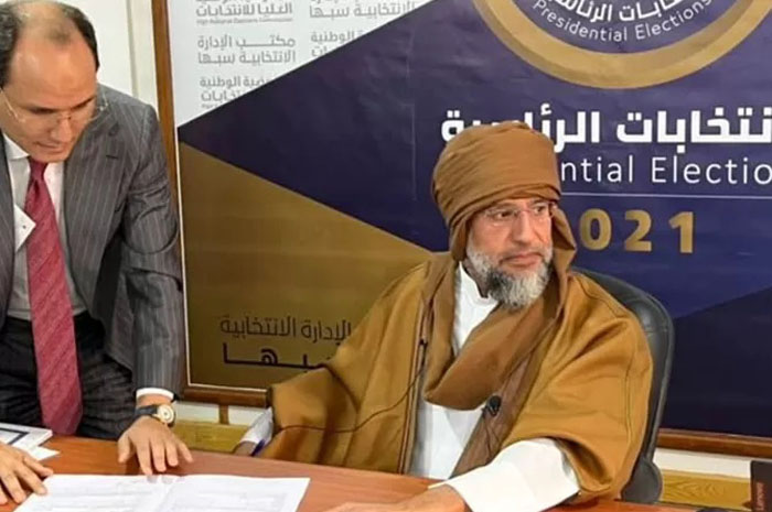 Saif al-Islam Khadafi, putra dari mantan pemimpin Libya Muammar Khadafi