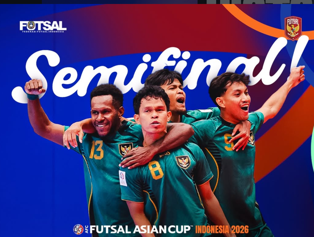 Timnas futsal Indonesia akan menghadapi Jepang di semifinal AFC Futsal Asian Cup 2026