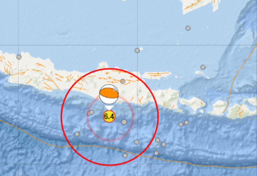 Gempa di Pacitan, Jawa Timur 6 Februari 2026 (Foto: tangkapan layar)