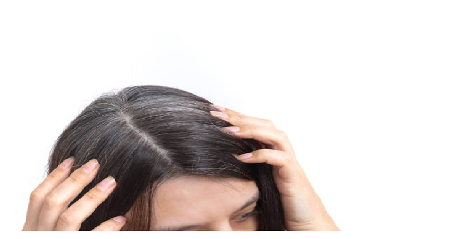 ilustrasi rambut beruban (foto:Alina Humeniuk)