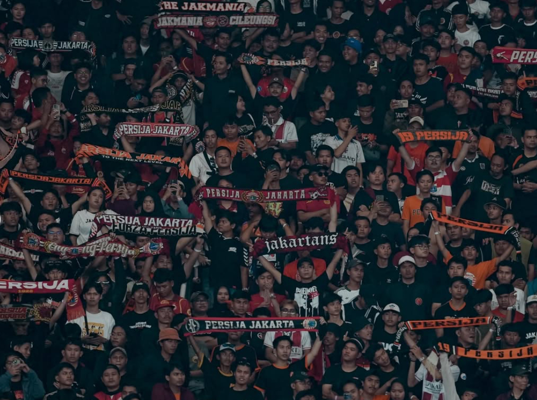 The Jakmania pendukung Persija Jakarta