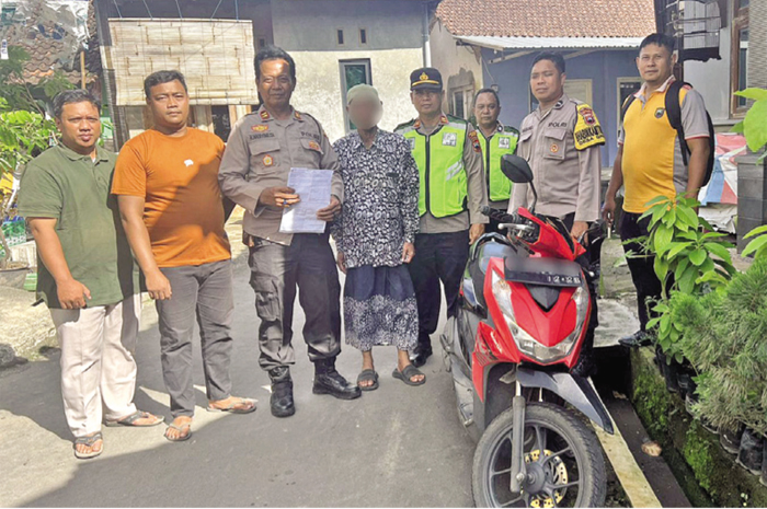 BERAKHIR DAMAI: Polisi memediasi pelaku Curanmor dan korban usai kasus pencurian kendaraan bermotor.