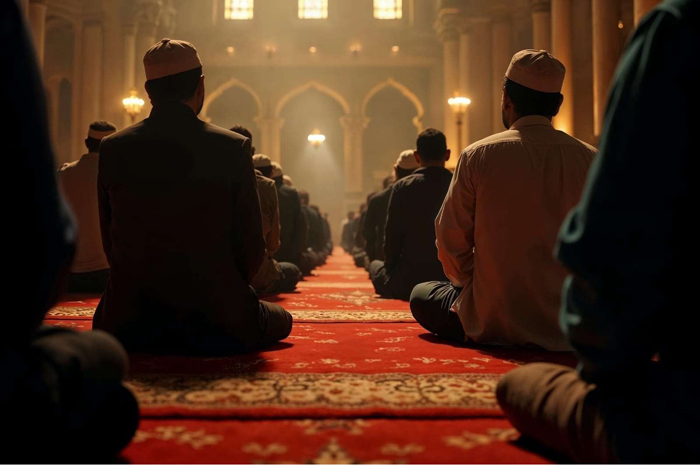 lustrasi Shalat Berjamaah&nbsp;