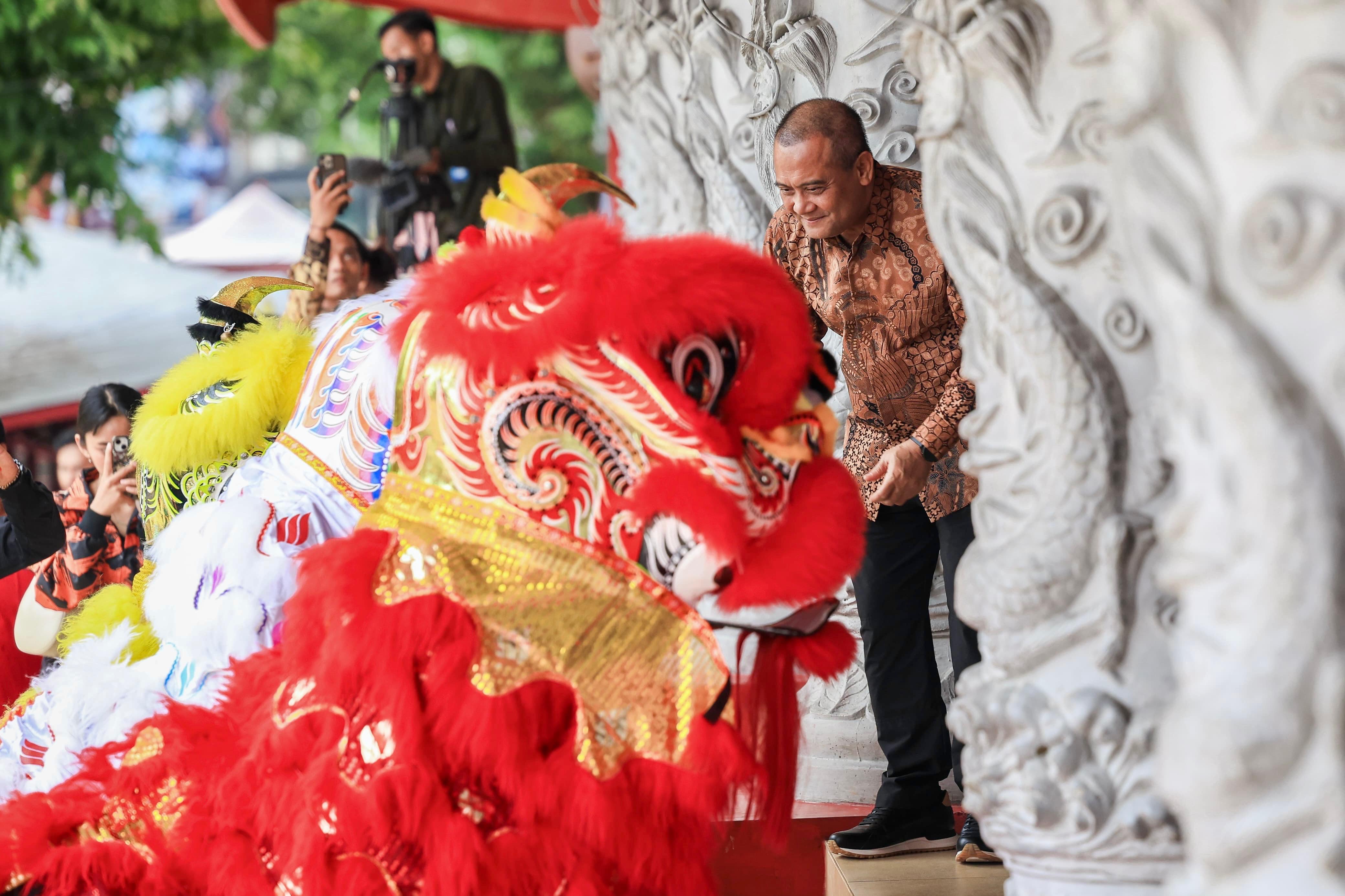 Gubernur Ahmad Luthfi hadir di agian dari rangkaian Tahun Baru Imlek 2577 Kongzili atau 2026 Masehi di Kota Semarang.
