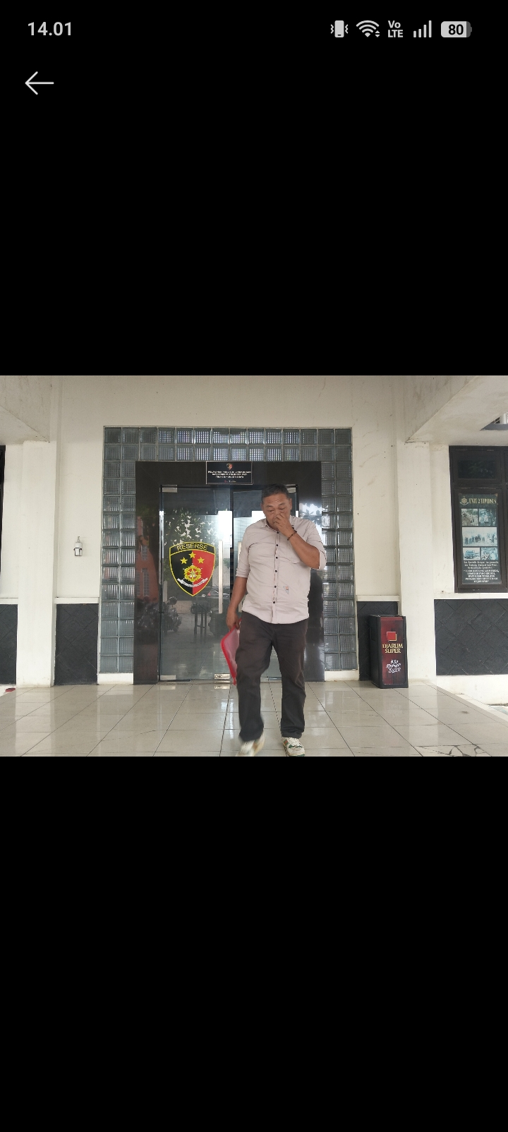 KROSCEK: Kuasa hukum korban Slamet Widodo mendatangi Polresta Pati pada Rabu (18/2).