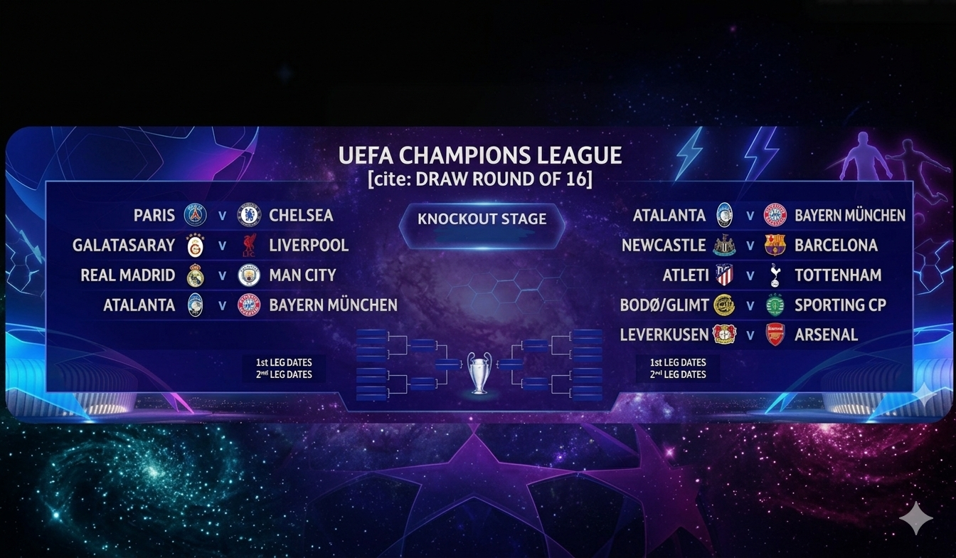 HASIL UNDIAN 16 BESAR UCL