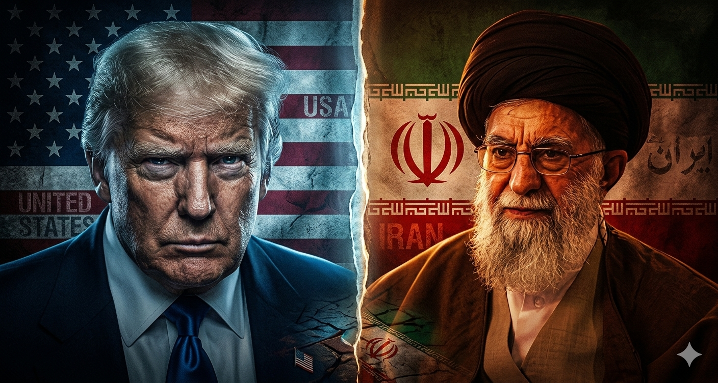 Donald Trump dan Ayatollah Ali Khamenei