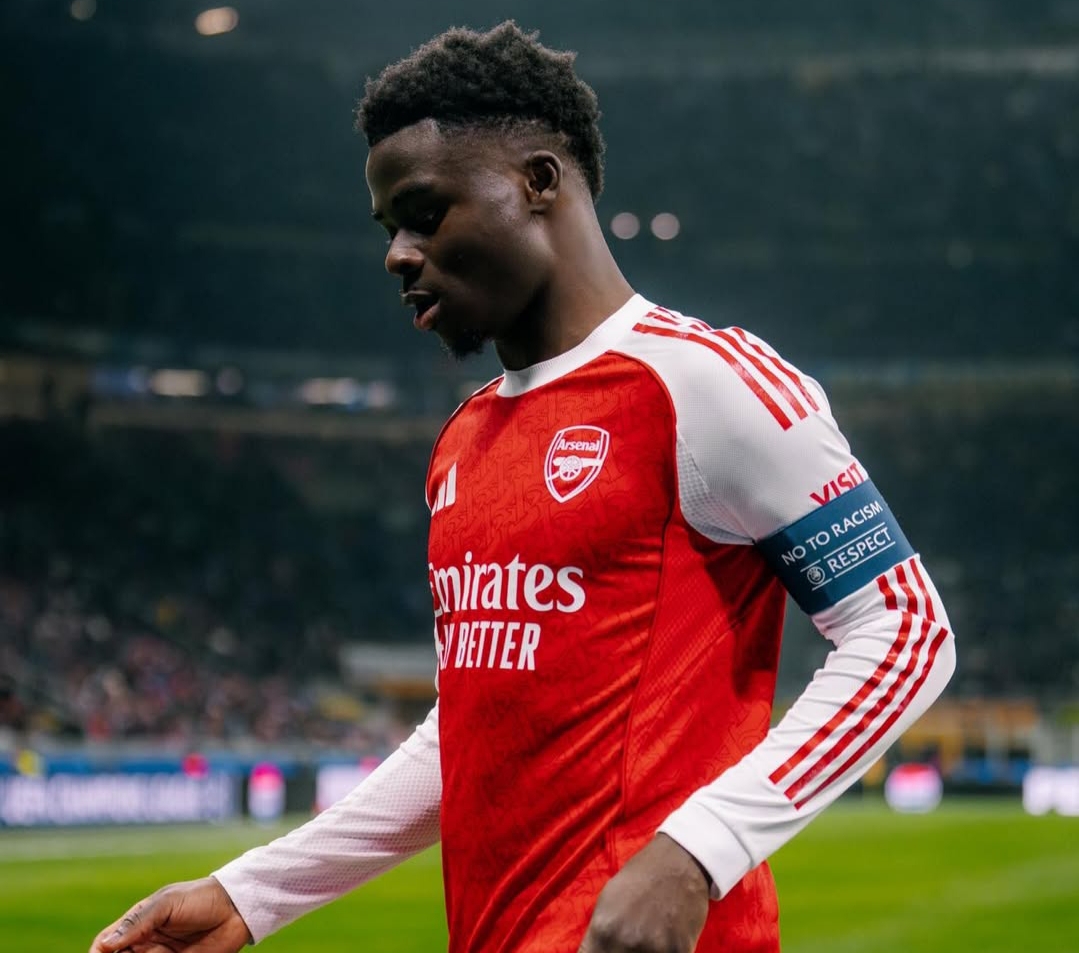 Bukayo Saka, pemain Arsenal mencetak gol semata wayang saat lawan Brighton