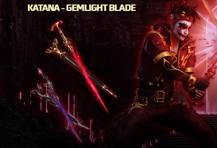 Katana Gemlight Blade (Mythic+) dari Free Fire