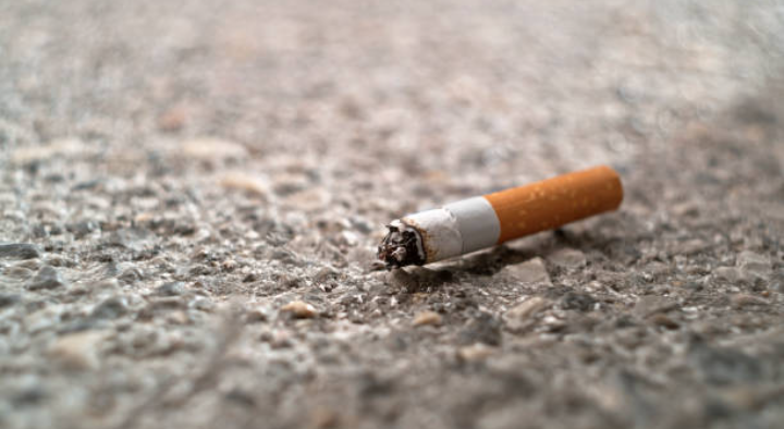 Ilustrasi putung rokok 