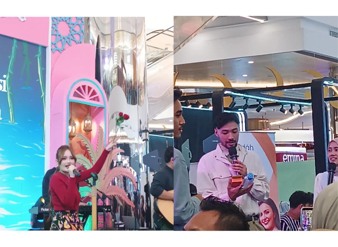 Fanny Soegi dan Refal Hady di Najmia Beauty Fair Semarang (Foto: Radar Kudus/Anita Fitriani)