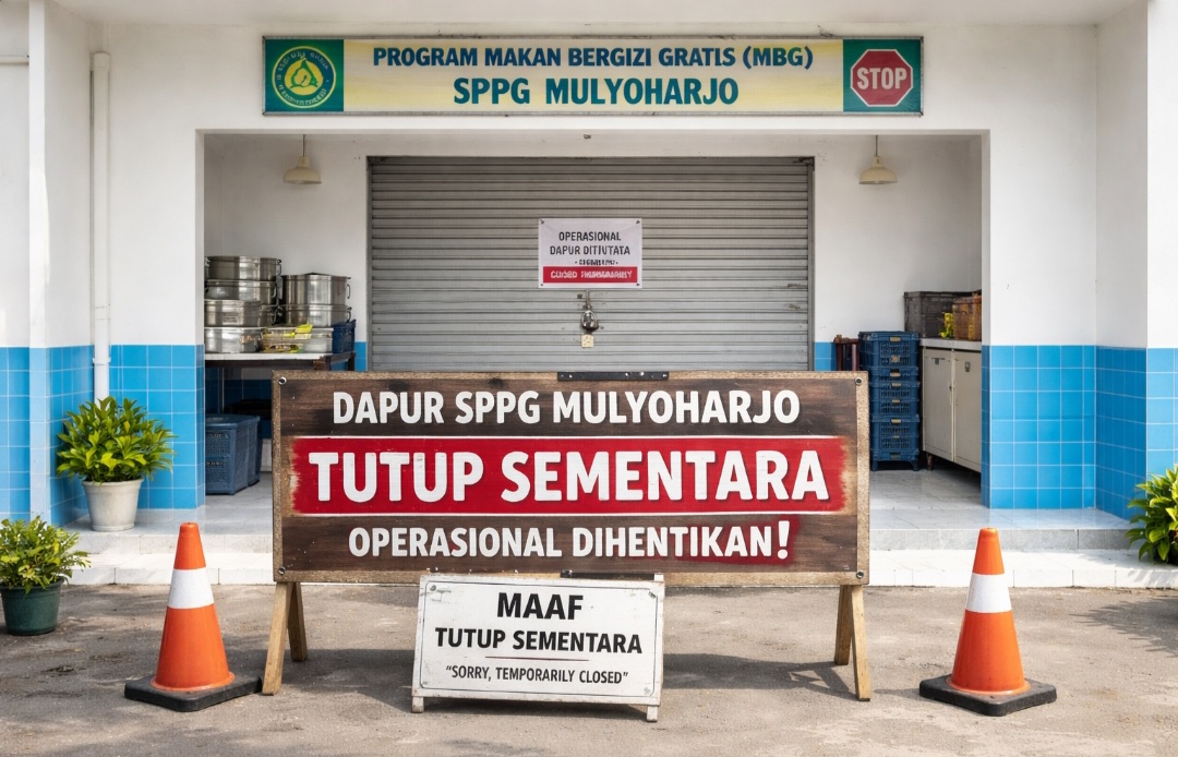 Ilustrasi dapur SPPG berhenti sementara 