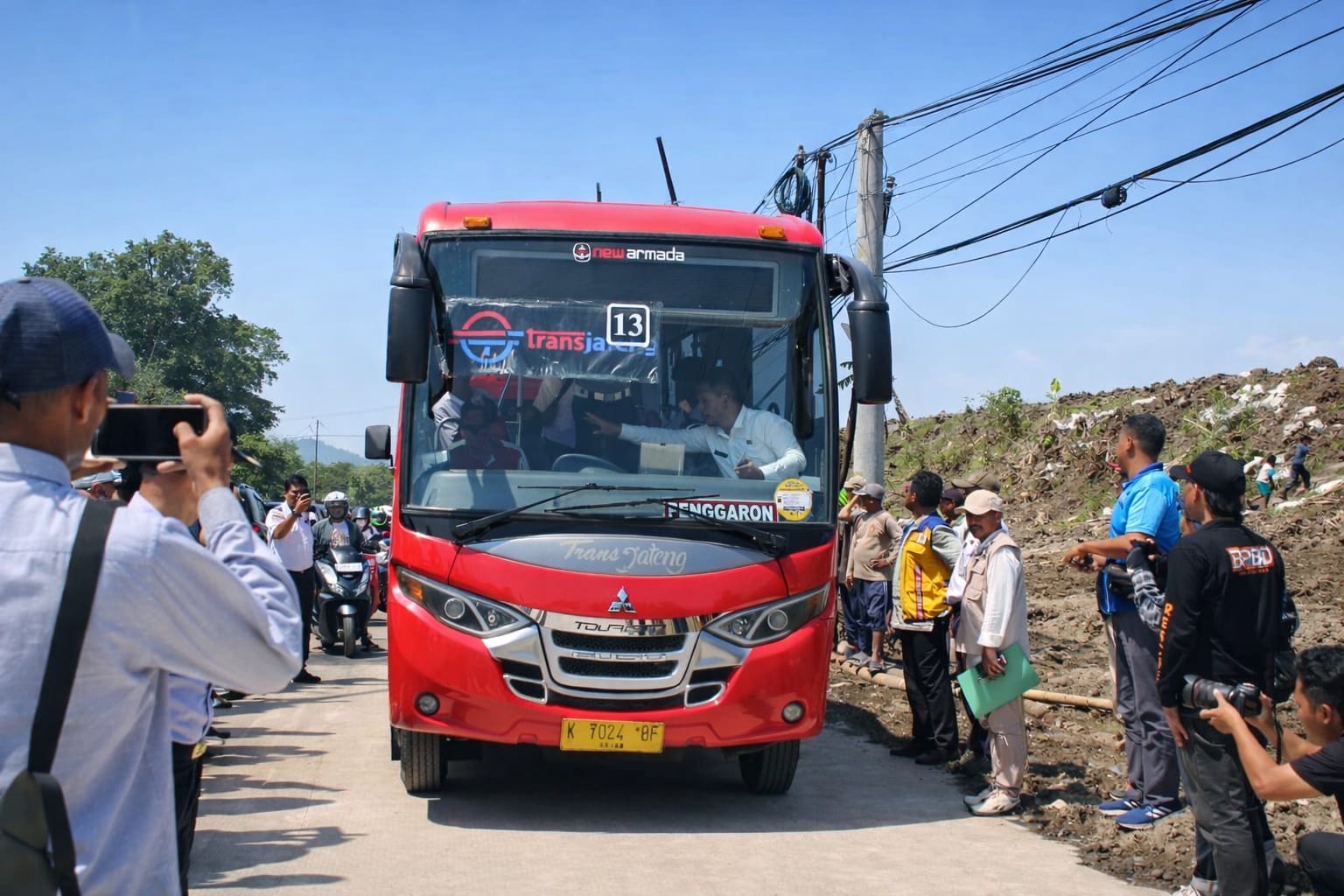 DIBUKA: Trans Jateng koridor Godong-Penggaron jadi yang pertama melintasi kembali jalur Purwodadi-Semarang.