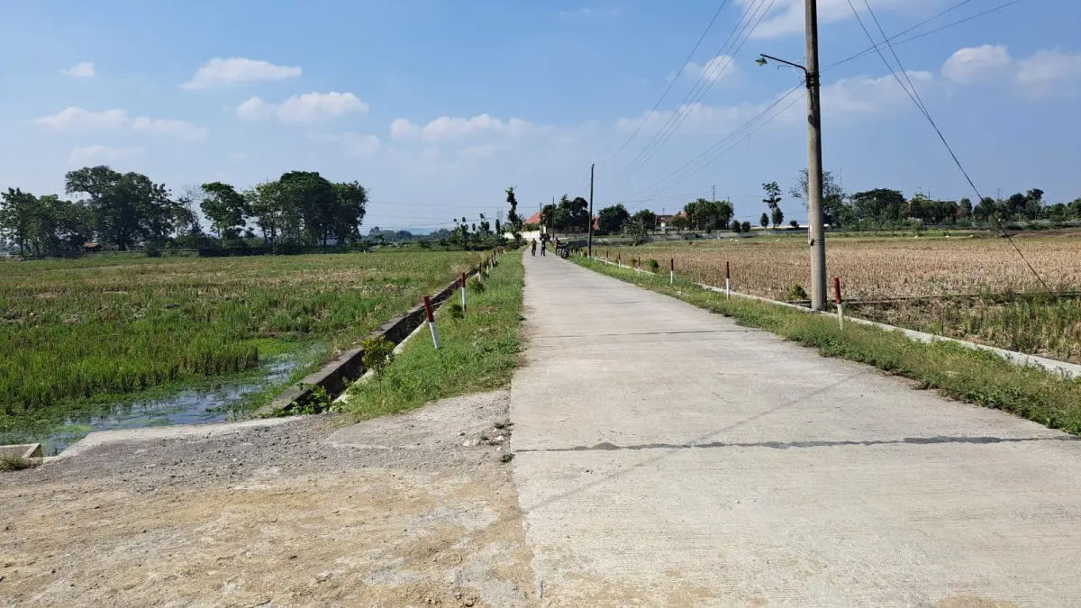 MULUS: Kondisi jalan yang mendapatkan program PISEW tahun lalu. (INTAN MAYLANI/RADAR KUDUS)