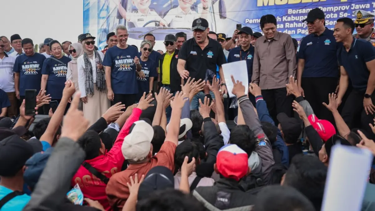 SAPA: Gubernur Jawa Tengah, Ahmad Luthfi usai melepas belasan ribu peserta Mudik Gratis Jateng 2026 di Museum Purna Bhakti Pertiwi, Taman Mini Indonesia Indah (TMII), Jakarta Timur, Senin, 16 Maret 2026.