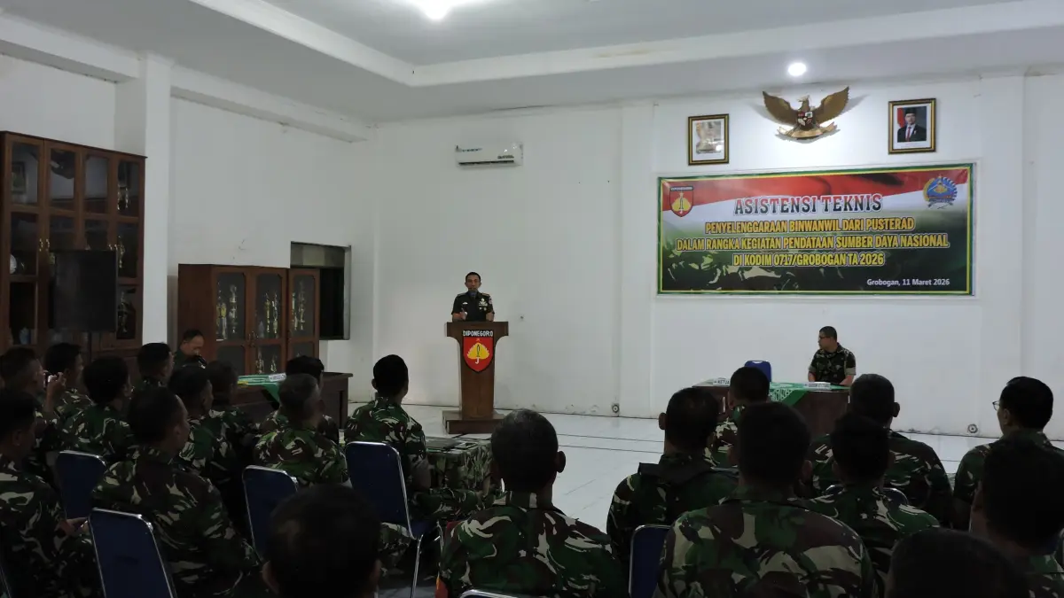 SOSIALISASI: Tim Pusterad saat kunjungi Kodim 0717/Grobogan. (Pendim 0717/Grobogan)