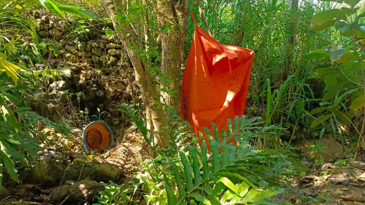 TKP: Kondisi ditemukannya nenek di Desa Godan Kecamatan Tawangharjo. (PMI Grobogan untuk Radar Kudus)