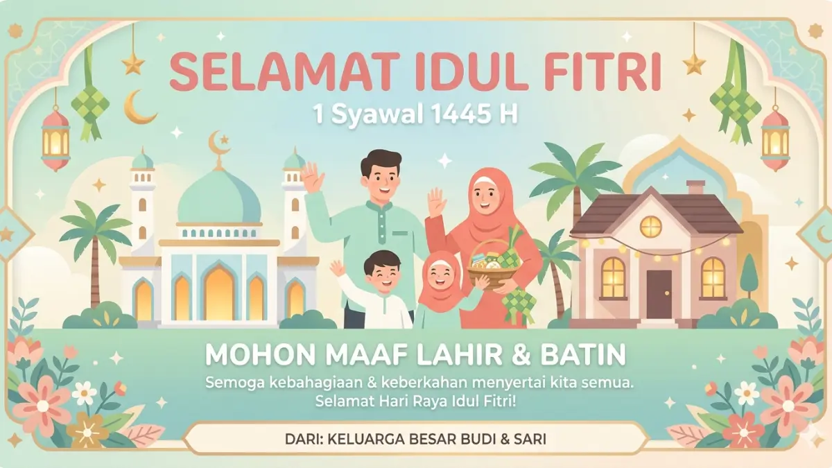 Desain Kartu Lebaran