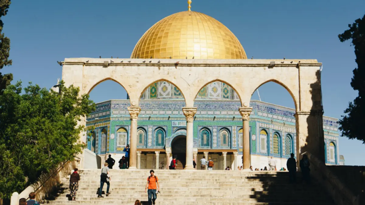 Dome of The Rock di kompleks Masjid Al-Aqsa di Yerussalem. (Pexels)