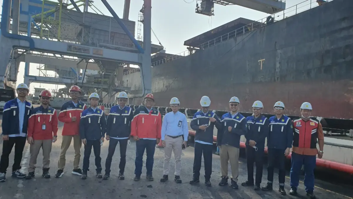 PANTAU LANGSUNG: Management Walkdown Inspection di area jetty PLTU Tanjung Jati B belum lama ini.