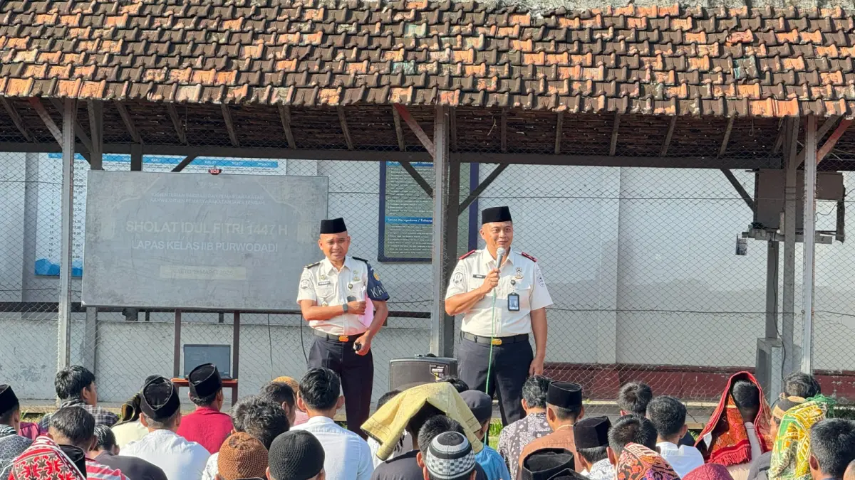 REMISI: Sebanyak 157 napi Lapas Kelas IIB Purwodadi mendapatkan remisi Lebaran.