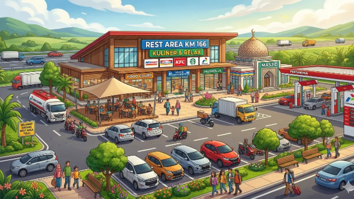 Ilustrasi rest area 