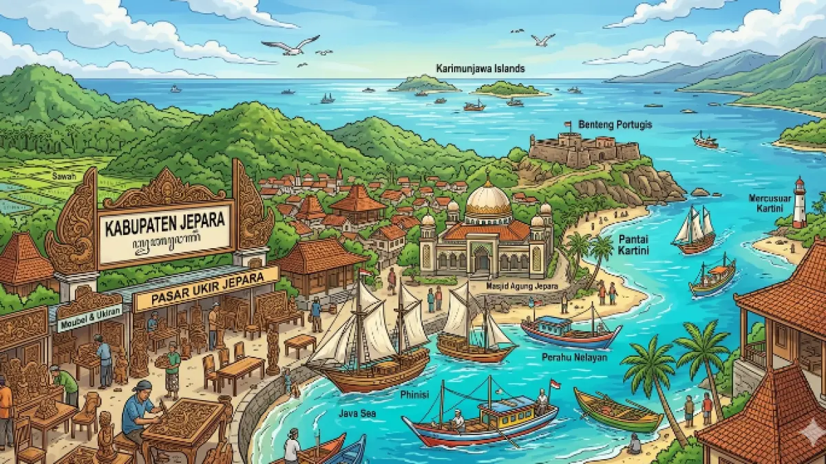 Ilustrasi Jepara (generated by AI)