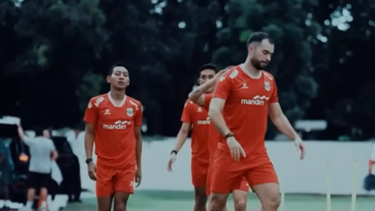 Timnas Indonesia saat latihan jelang lawan Saint Kitts dan Nevis