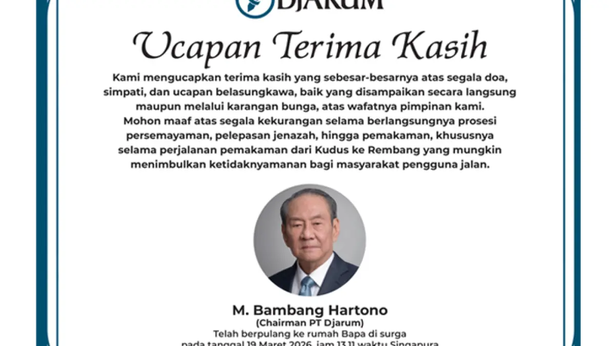 Almarhum Chairman PT Djarum Michael Bambang Hartono