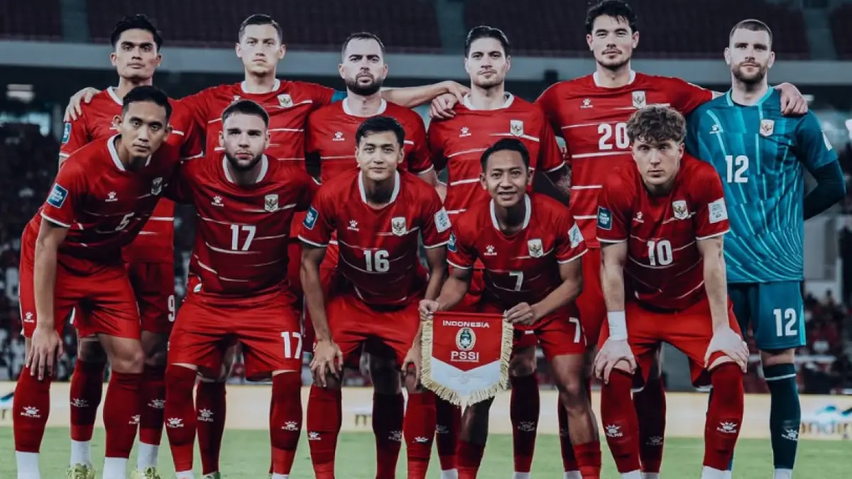 Squad Timnas Indonesia saat hadapi Saint Kitts and Nevis