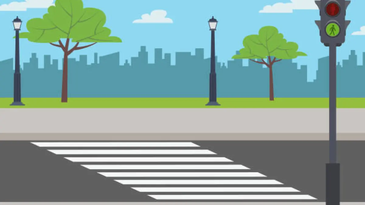 Ilustrasi zebra cross 