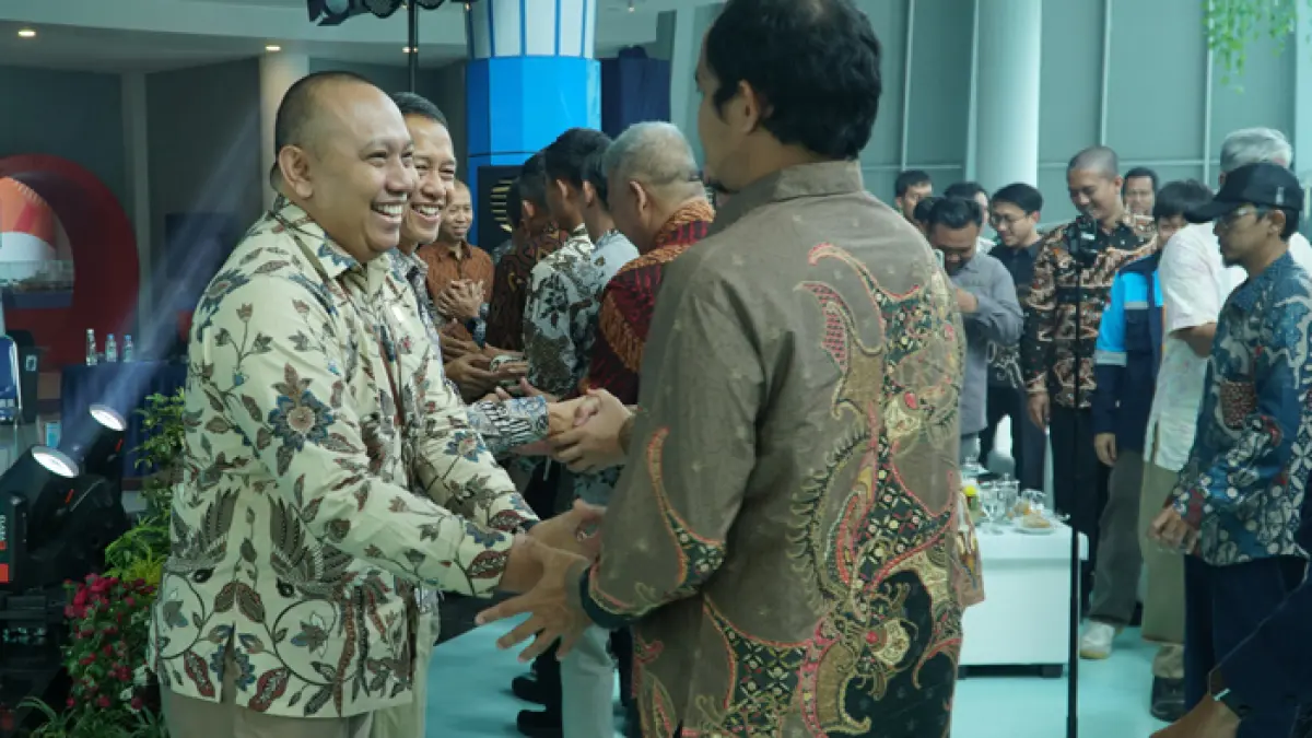 Suasana halal bi halal PLN UIK Tanjung Jati B
