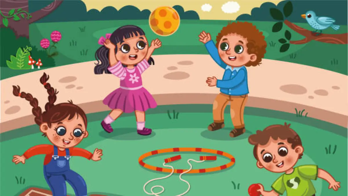 Ilustrasi permainan tradisional 
