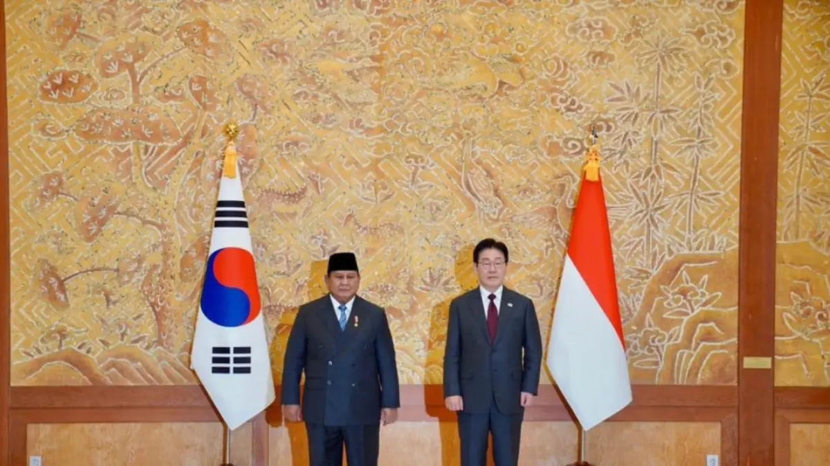 Presiden Prabowo Subianto dan Presiden Lee Jae Myung (Foto: Instagram @presidenrepublikindonesia)