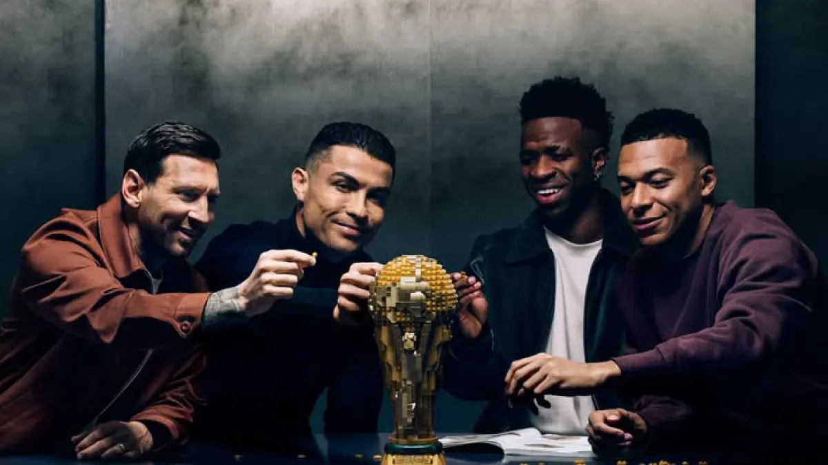 LEGO Satukan Ronaldo, Mbappe, Messi, dan Vinicius Jr dalam Kolaborasi Global Jelang Piala Dunia 2026 (@lego)